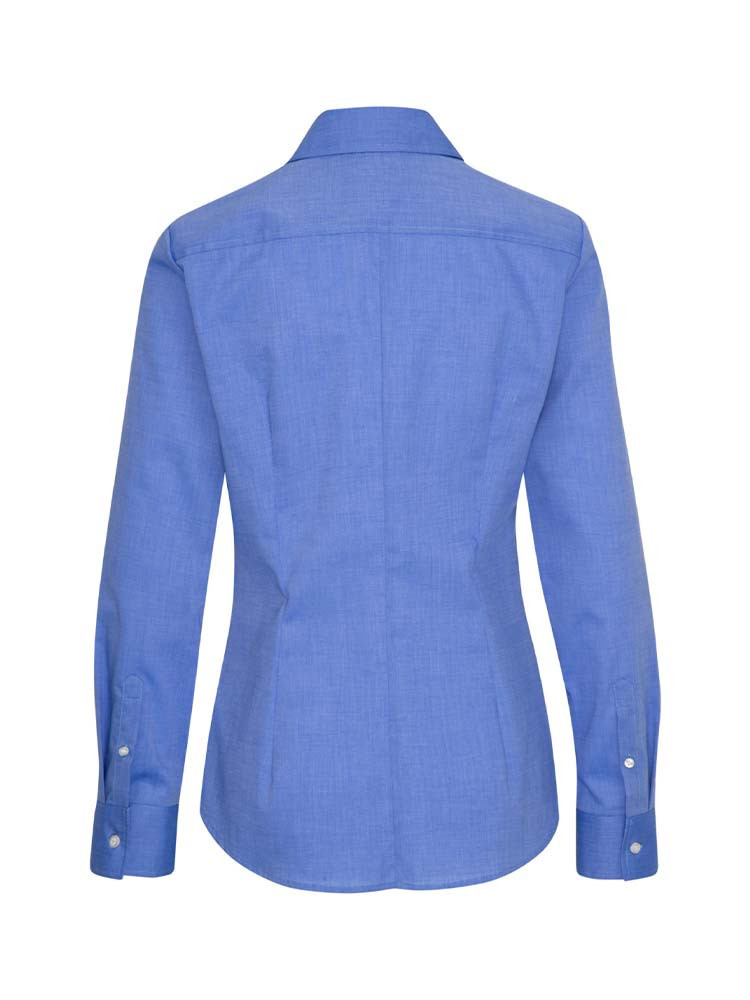 Seidensticker Damen Bluse Blau Fil-a-Fil