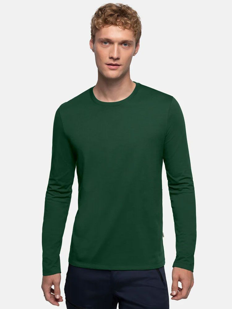 Herren Longsleeve Dunkelgrün