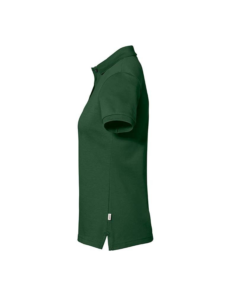 Damen Poloshirt Cotton-Tec in Royalblau, tailliert, mit Polokragen und Knopfleiste