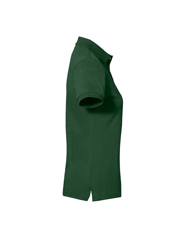 Damen Poloshirt Cotton-Tec in Royalblau, tailliert, mit Polokragen und Knopfleiste