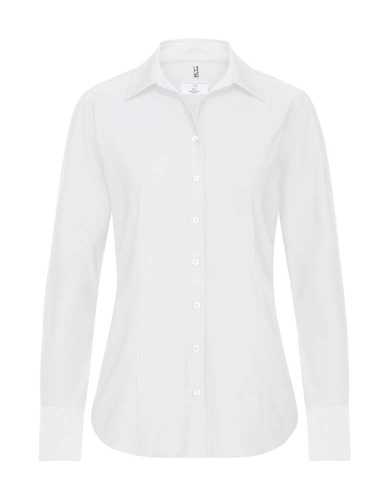 Weiße Business Damen Bluse