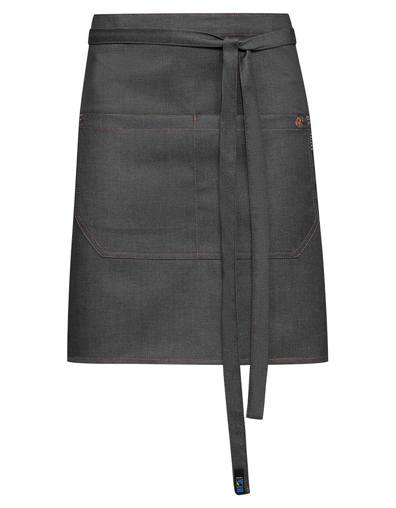 Moderne Bistroschürze im Jeans-Look