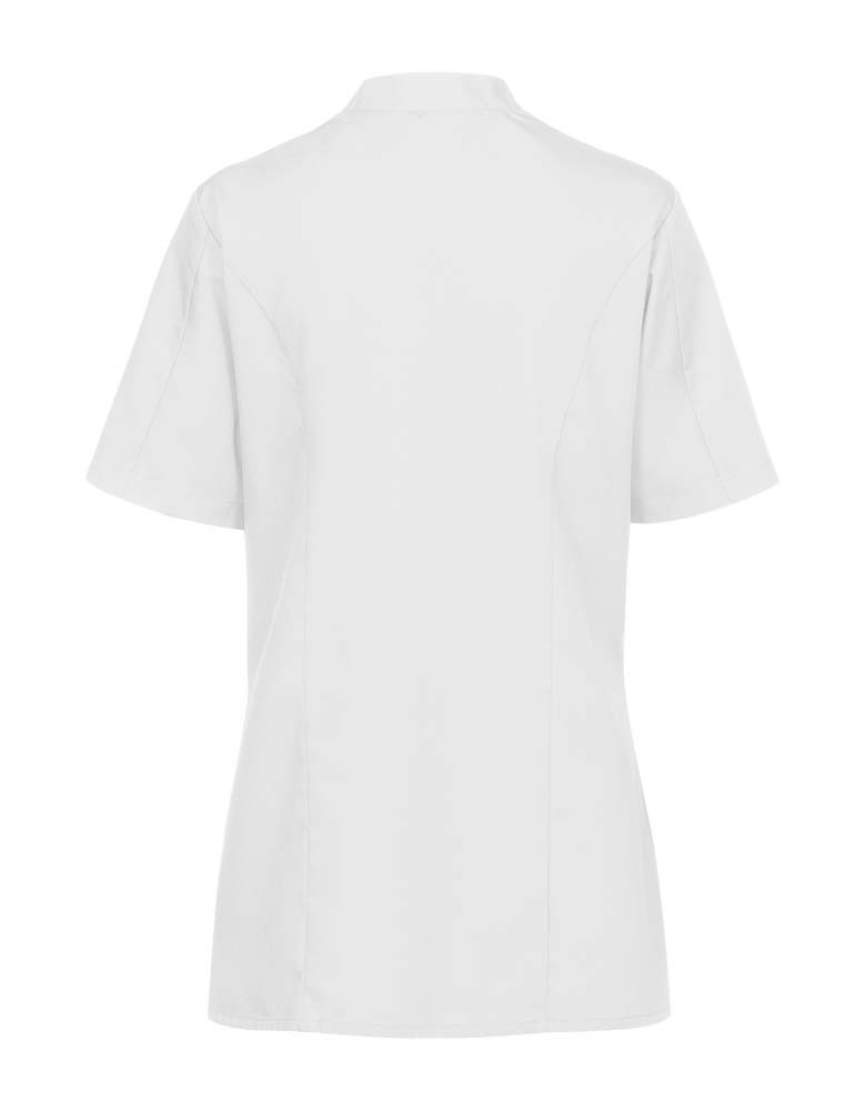 Kosmetik Kittel Weiß aus hochwertigem Tencel-Gewebe für Kosmetikerinnen, Friseure und Wellness-Profis