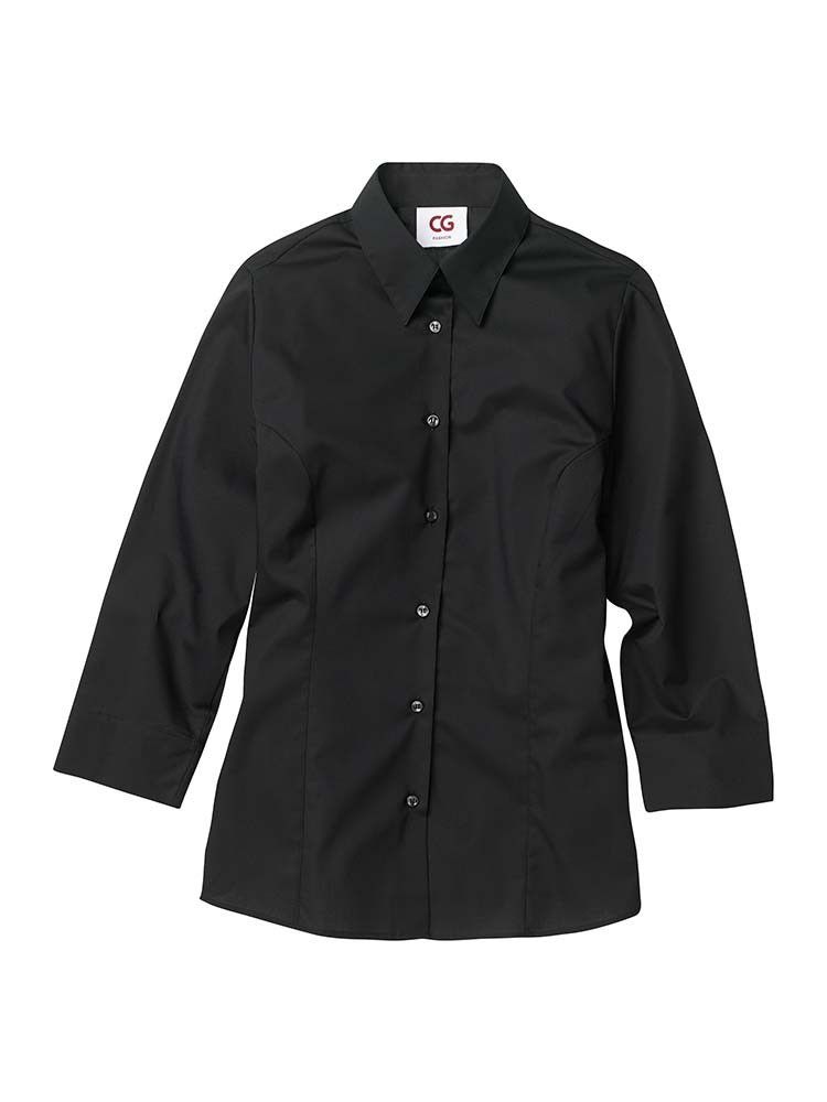 Damenbluse 3/4-Arm Schwarz