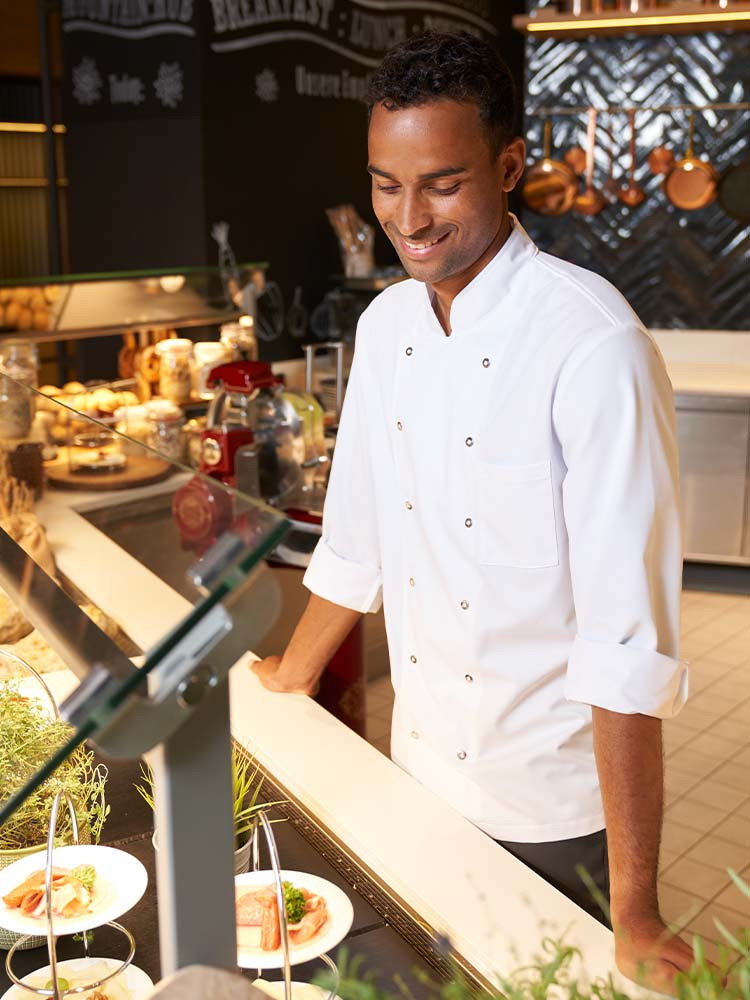 Herren Kochjacke Weiß