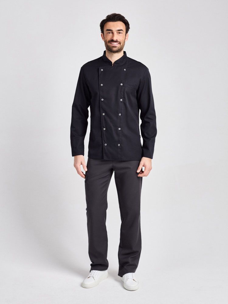 Kochjacke Herren Schwarz