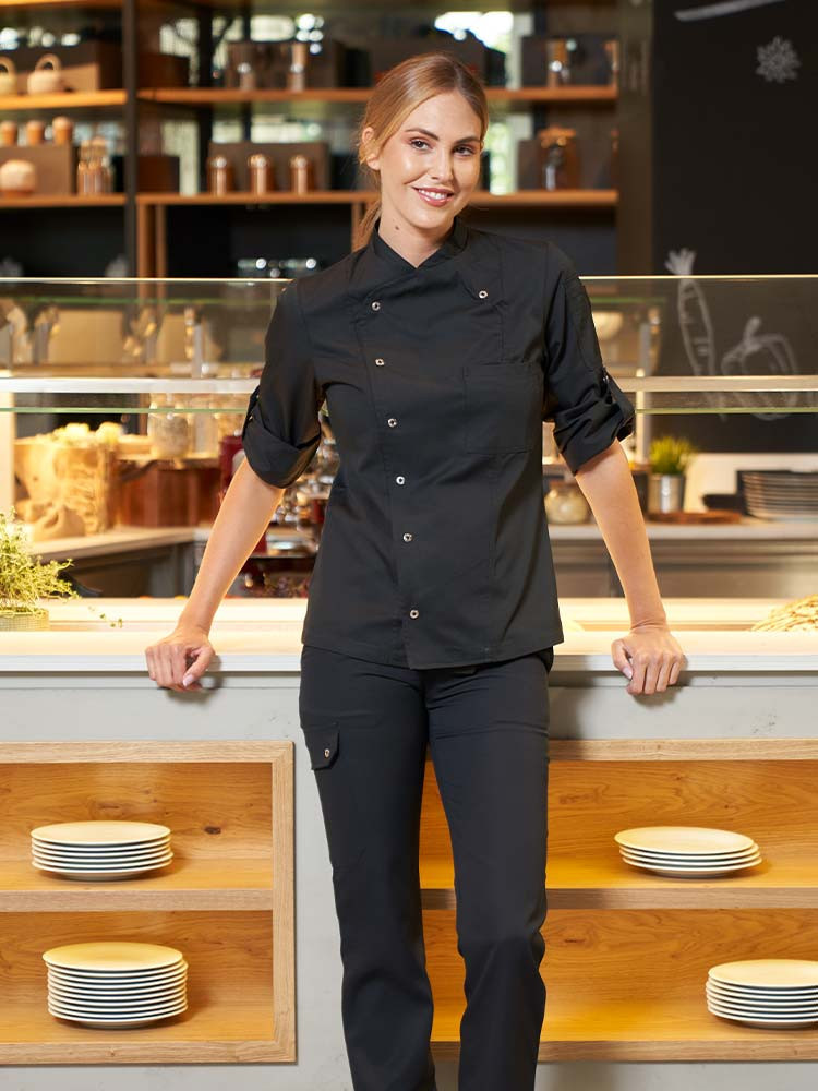 Ladies chef best sale uniform