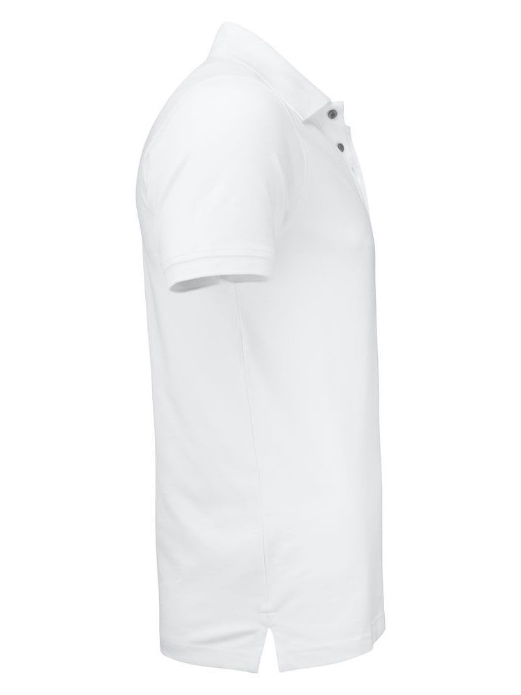 Business Poloshirt Herren in Weiß mit modernem Schnitt und UV-Schutz