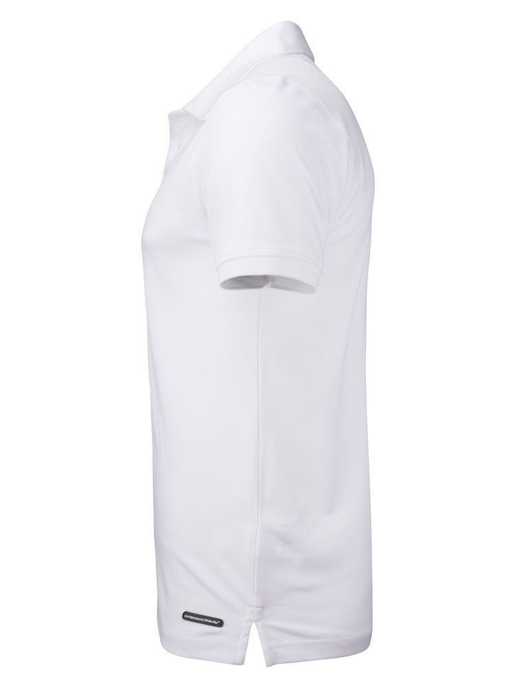 Business Poloshirt Herren in Weiß mit modernem Schnitt und UV-Schutz