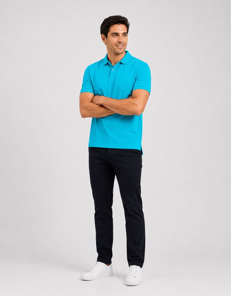 Polohemd Herren in Blau