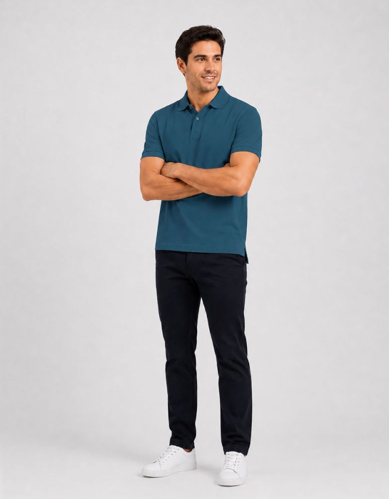 Polohemd Herren Petrol