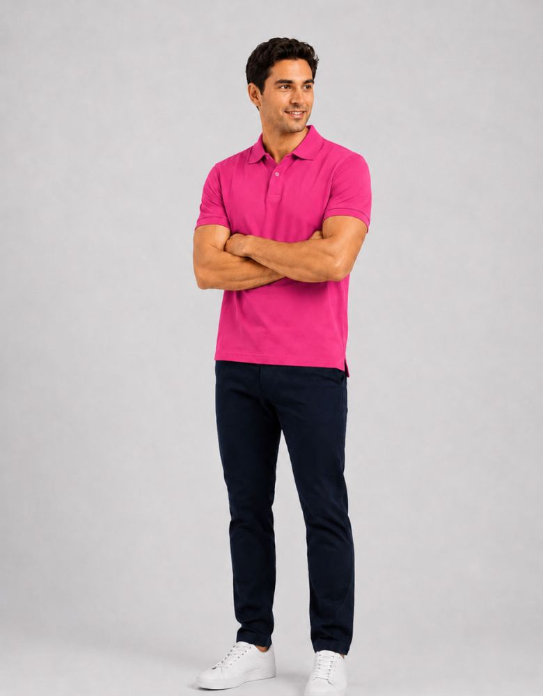 Polohemd Herren in Pink