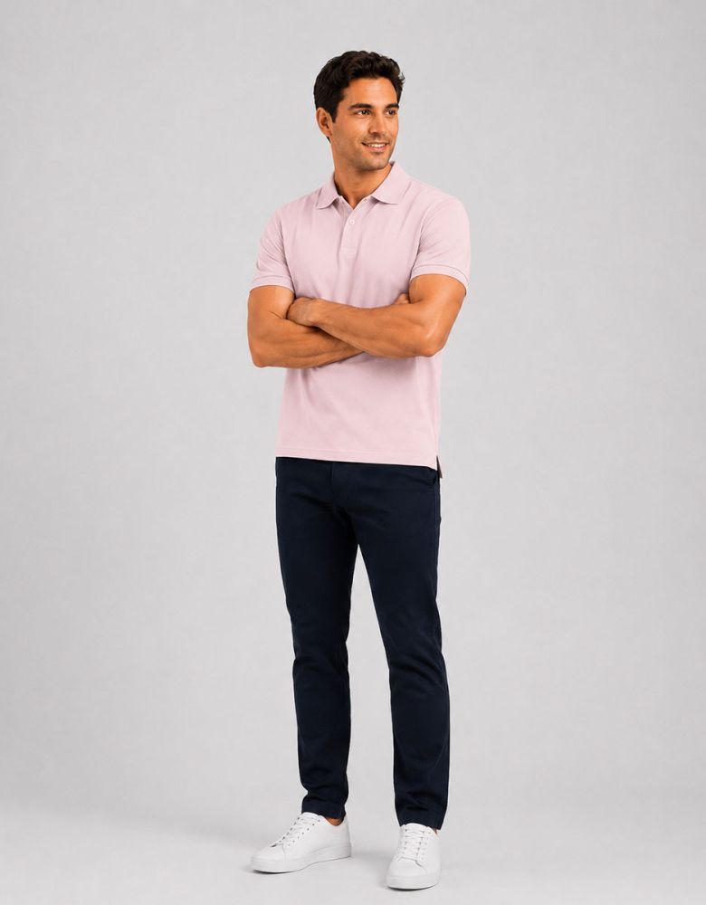 Polohemd Herren in Rosa