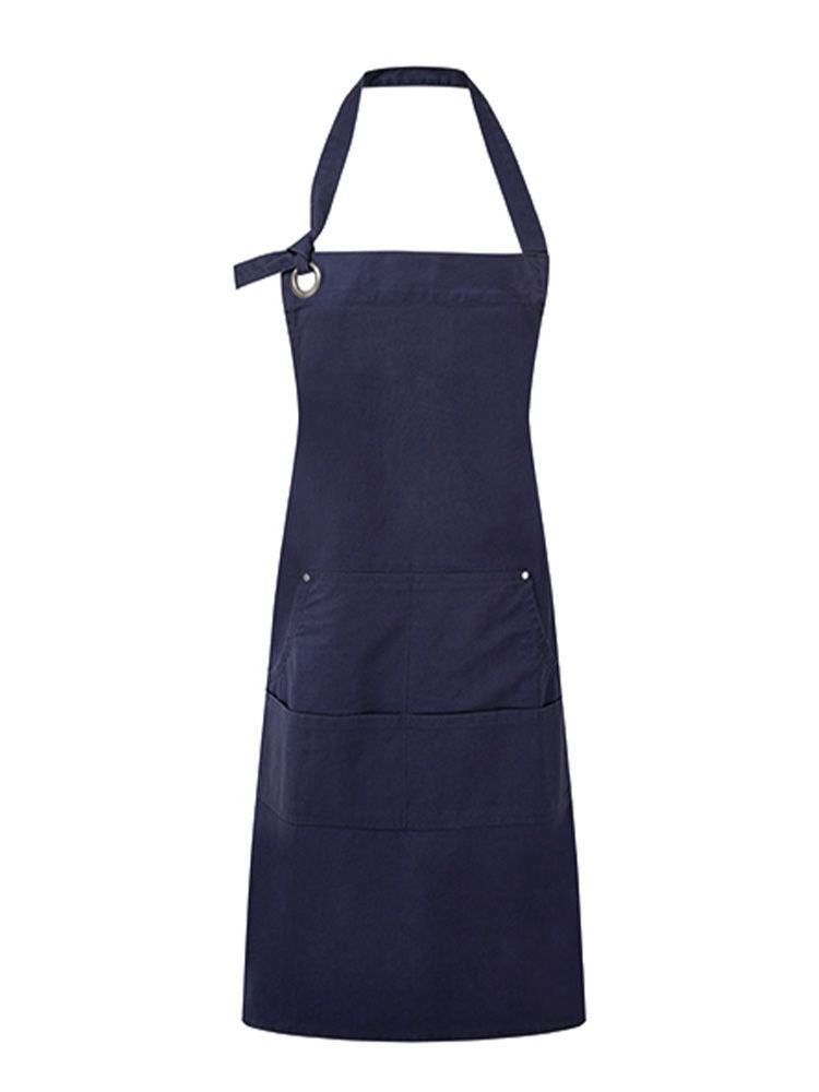 Latzschürze mit Taschen Blau