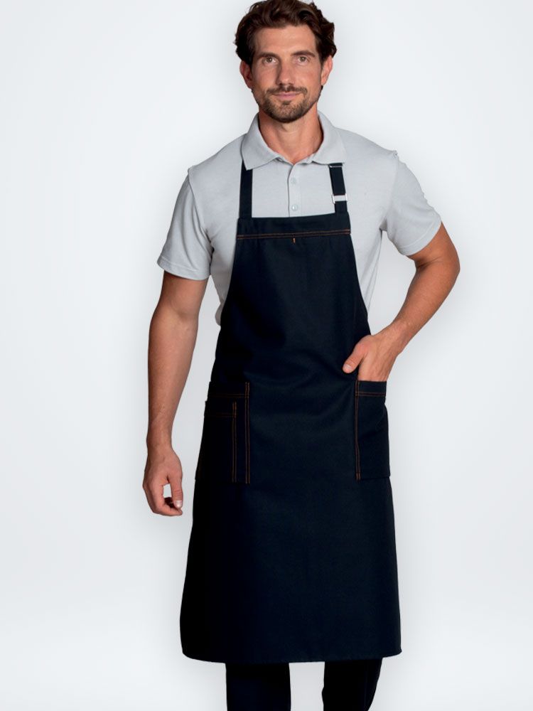 Latzschürze mit Tasche