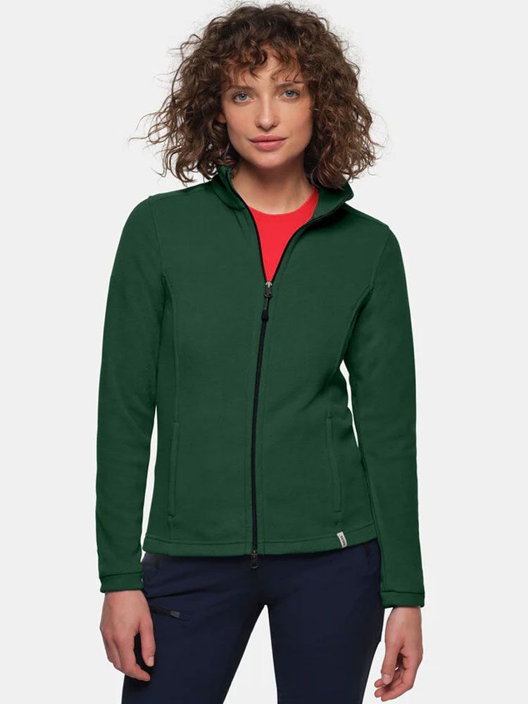 Leichte Fleecejacke Damen in Grün