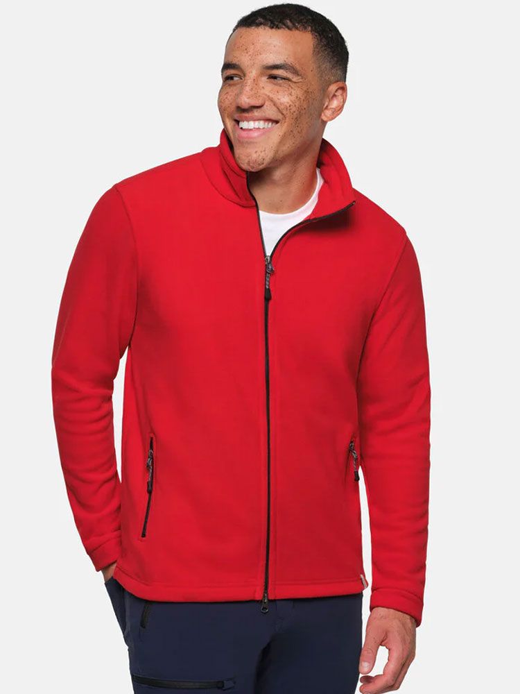 Leichte Fleecejacke Herren Rot