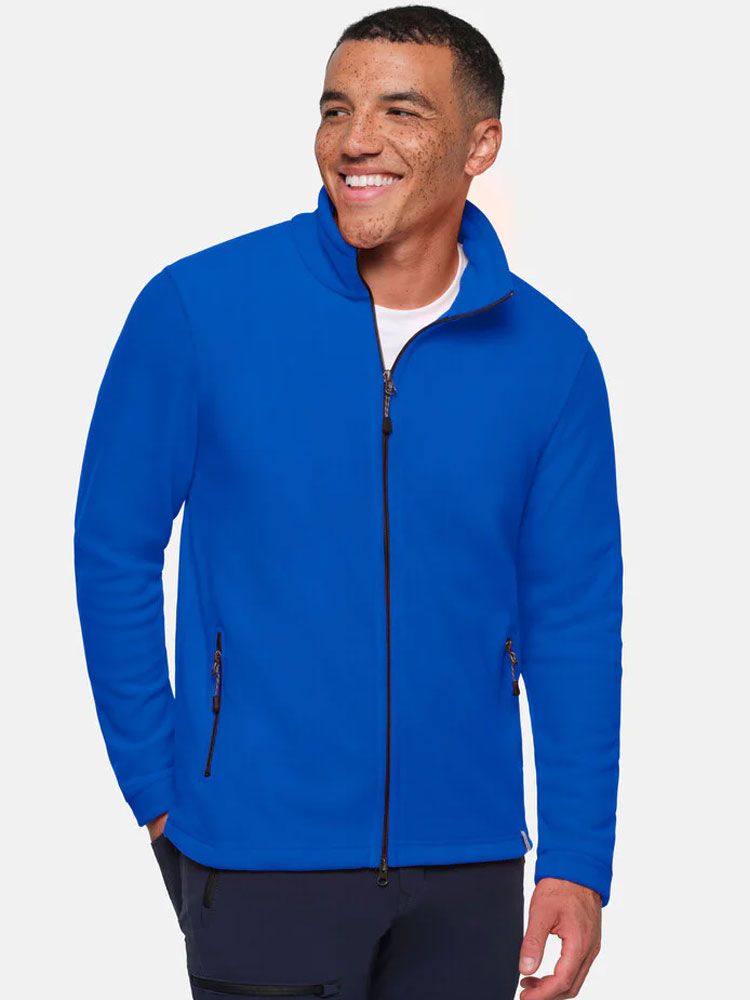 Leichte Fleecejacke Herren Blau