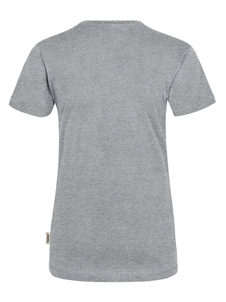 Rundhals Damen T-Shirt Grau meliert