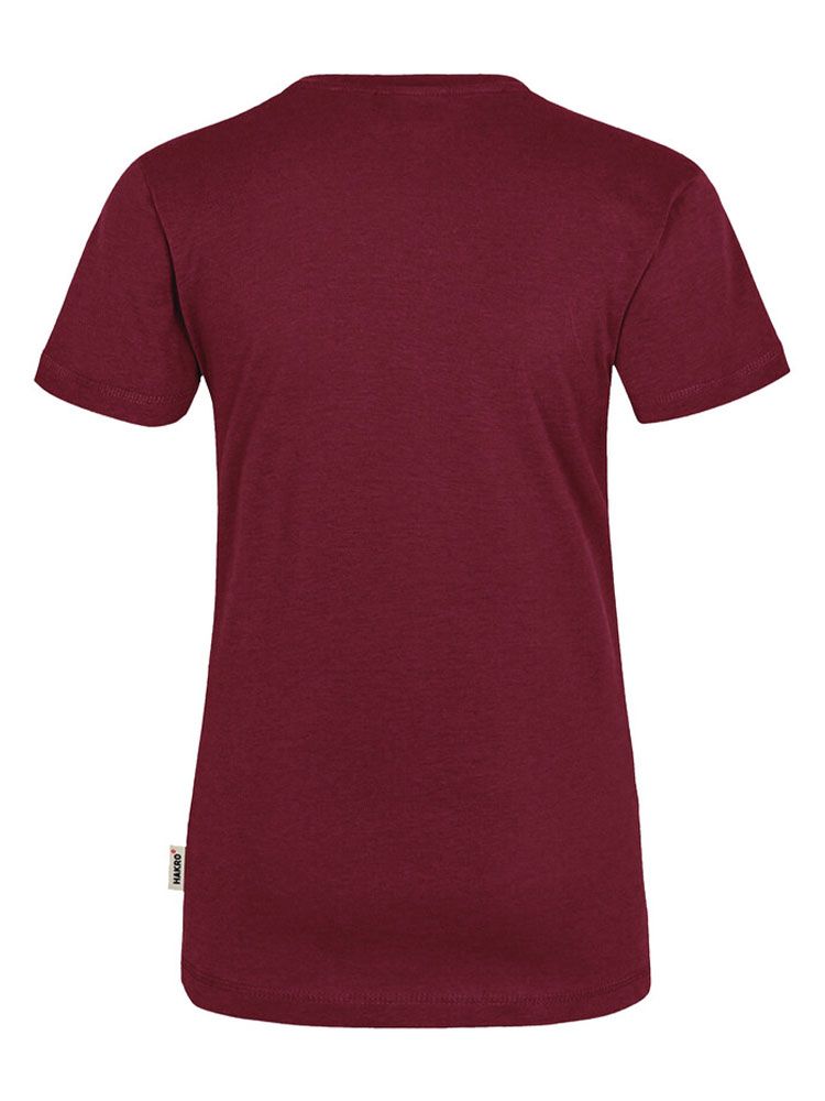 Rundhals Damen T-Shirt Weinrot