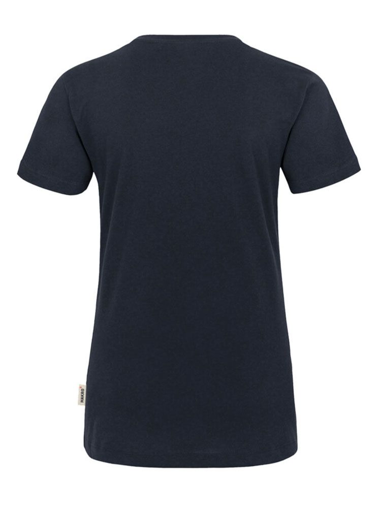 Rundhals Damen T-Shirt Dunkelblau