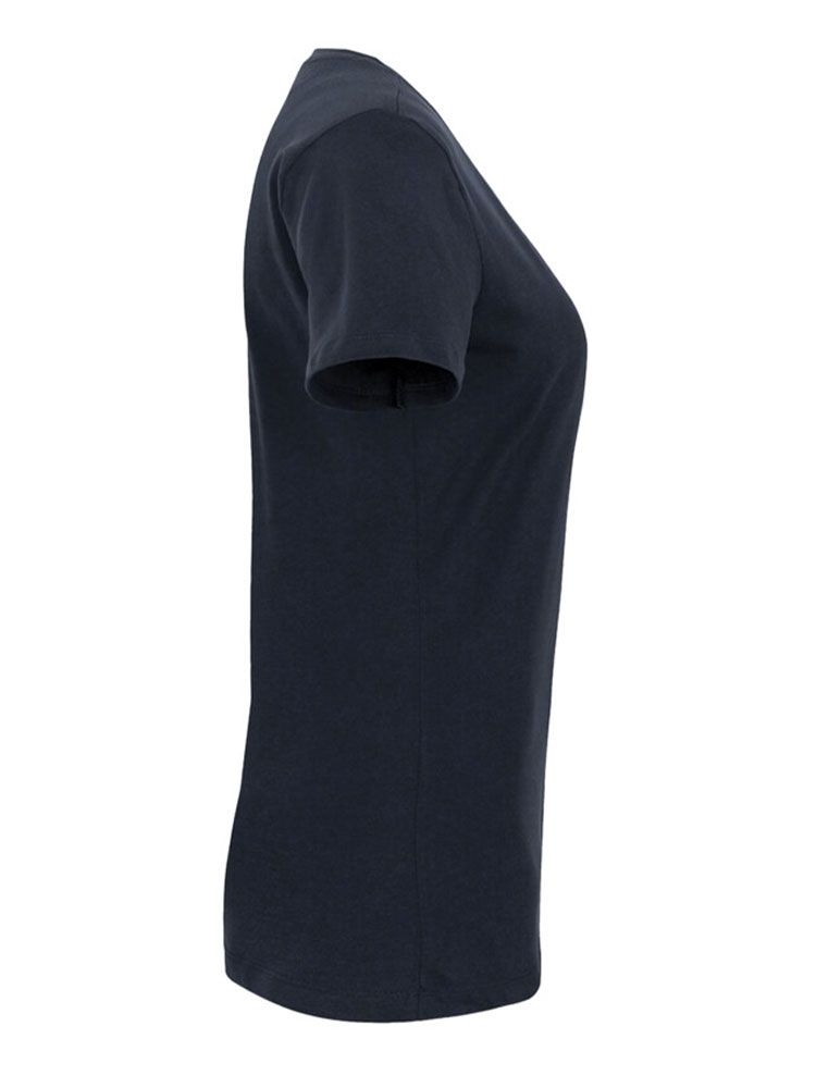 Rundhals Damen T-Shirt Dunkelblau