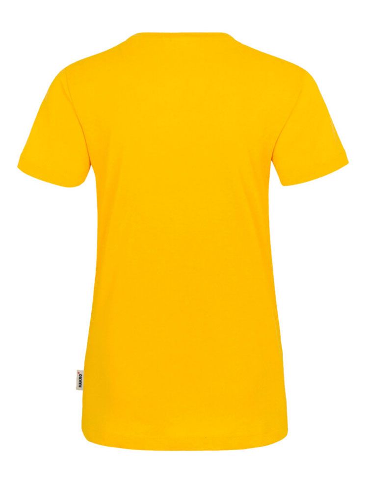 Damen T-Shirt Gelb mit Rundhals, taillierter Schnitt, ideal für Pflege, Gastronomie und Praxis