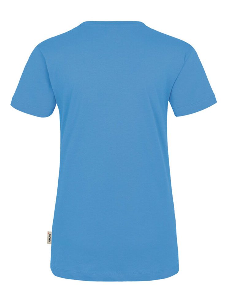 Rundhals Damen T-Shirt Hellblau