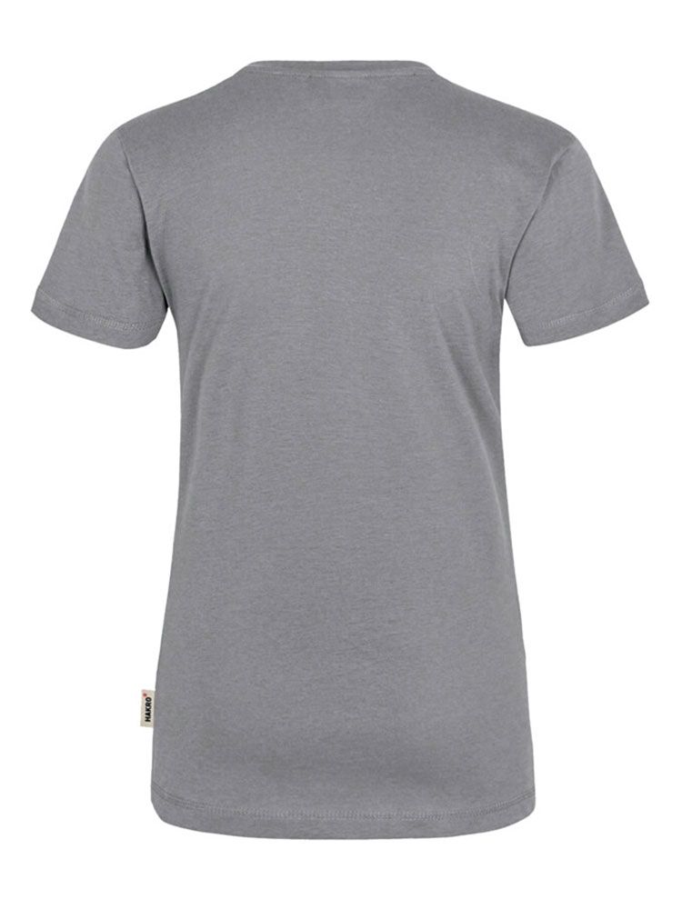 Rundhals Damen T-Shirt Dunkelgrau