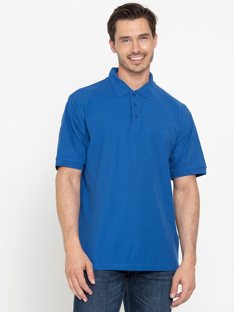 Piqué Poloshirt Herren in Fuchsia – atmungsaktives Polo für Arbeit und Freizeit