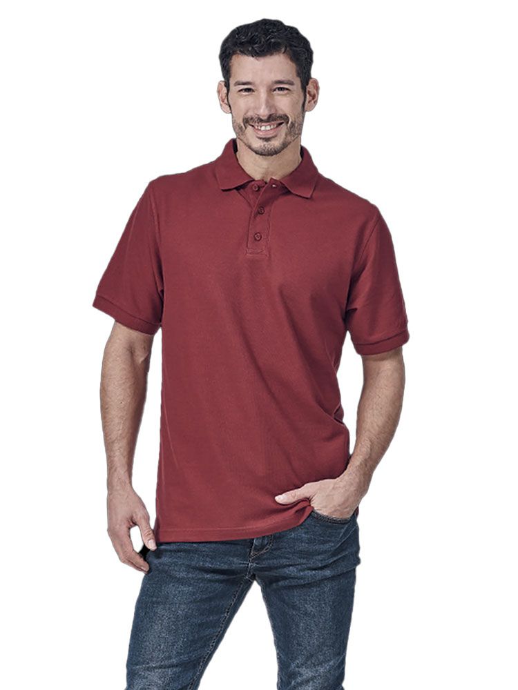 Poloshirt Herren Bordeaux – elegantes Piqué Polo in kräftigem Rotton für Beruf und Freizeit