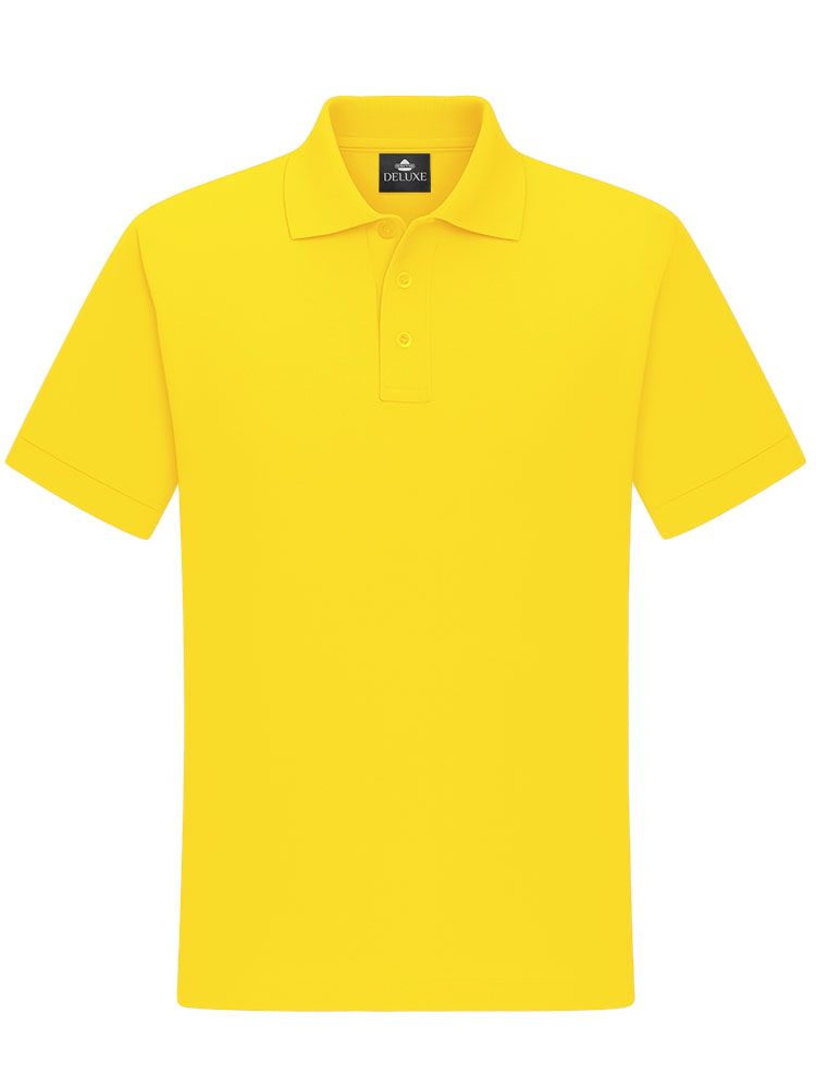 Poloshirt Herren Gelb – atmungsaktives Piqué Polo mit Knopfleiste für Arbeit und Freizeit