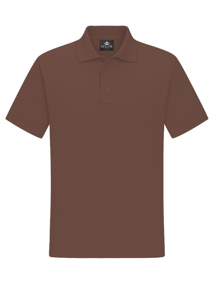 Poloshirt Herren Braun – robustes Piqué Polo für Beruf, Handwerk und Freizeit