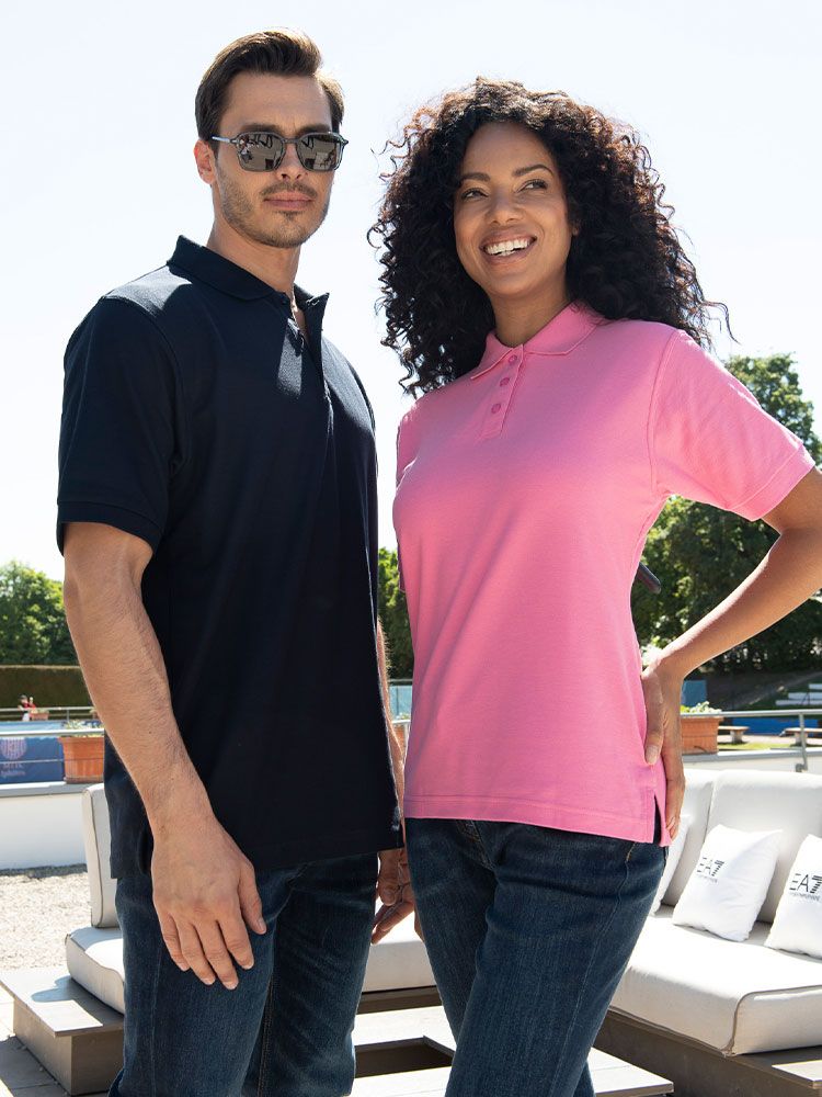 Poloshirt Herren Braun – robustes Piqué Polo für Beruf, Handwerk und Freizeit