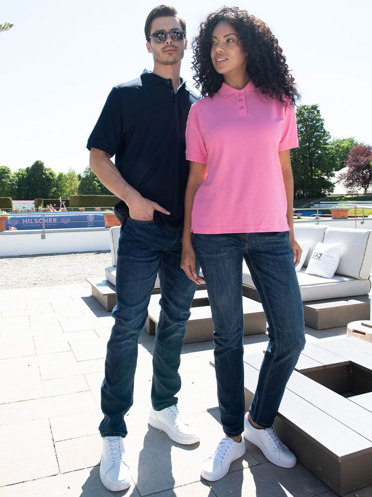 Dunkelblaues Poloshirt Herren – klassisches Piqué Polo für Beruf und Freizeit