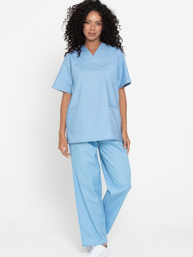 Günstige Kasacks kaufen - Schlupfkasack in 10 Farben mit Brust- und Seitentaschen