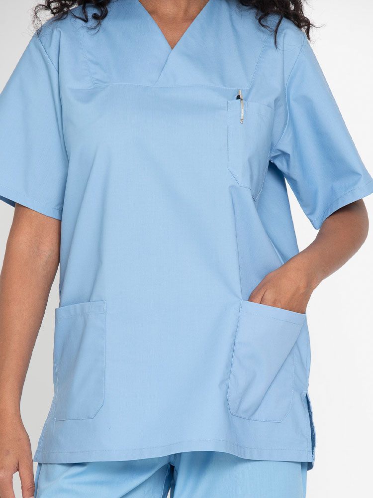 Günstige Kasacks kaufen - Schlupfkasack in 10 Farben mit Brust- und Seitentaschen