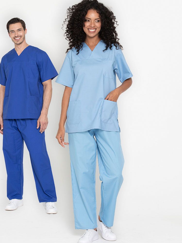 Günstige Kasacks kaufen - Schlupfkasack in 10 Farben mit Brust- und Seitentaschen