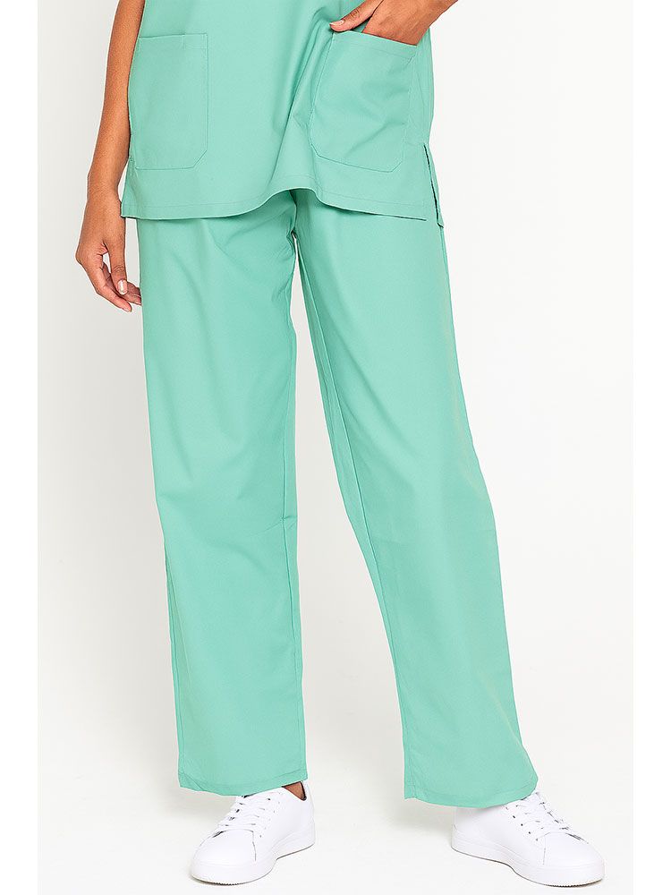 Günstige grüne Schlupfhose für Praxis und Physiotherapie mit elastischem Bund