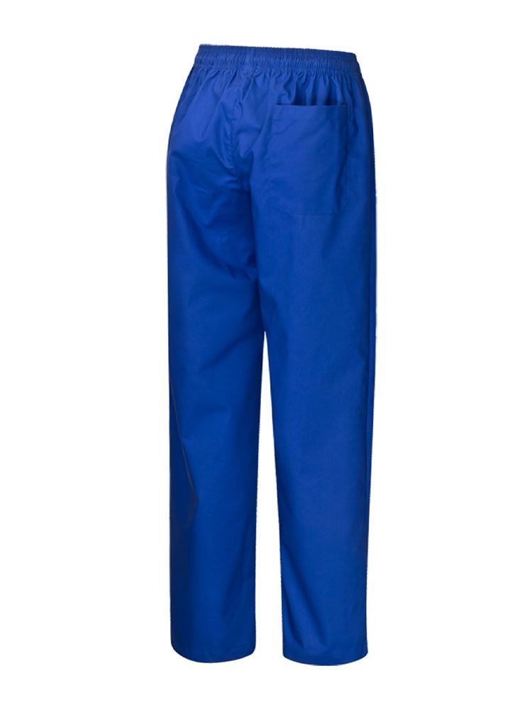 Medizinische Schlupfhose in Blau für Damen und Herren mit Gummibund und Gesäßtasche – geeignet für Klinik, Pflege und Praxis