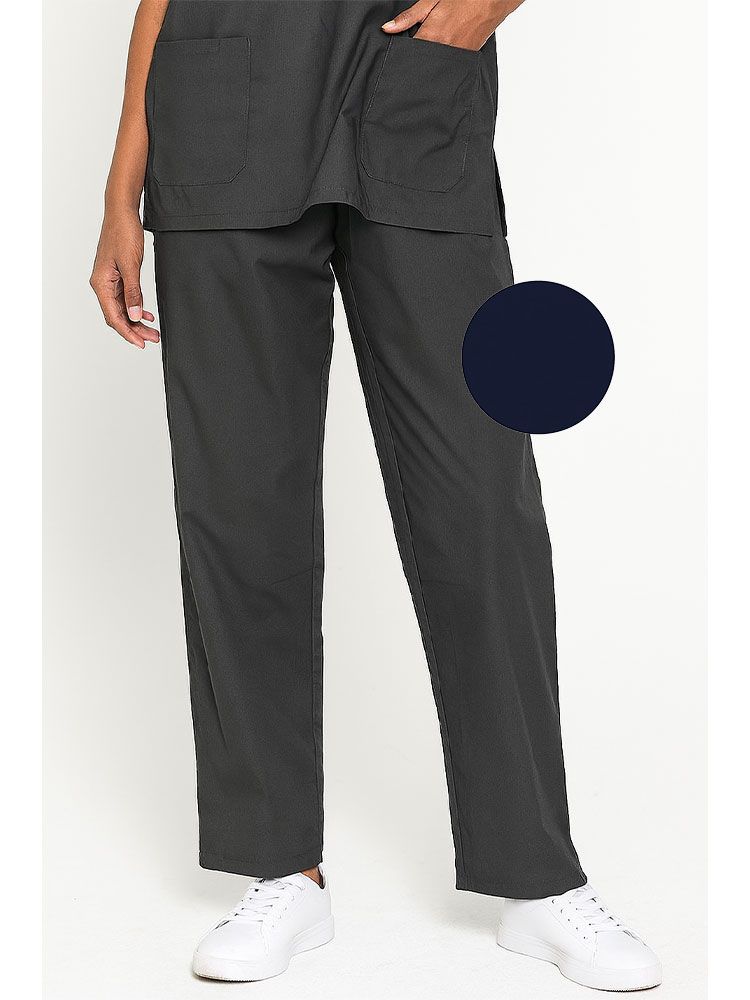 Günstige dunkelblaue Schlupfhose für Housekeeping und Pflege mit elastischem Bund und Kordel