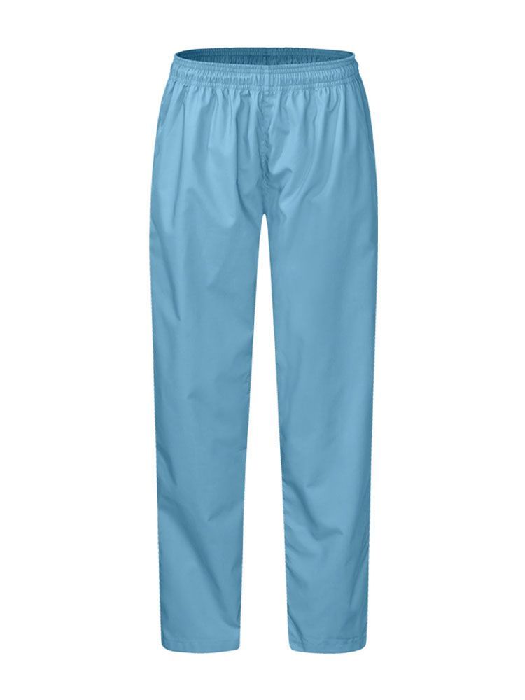 Günstige Schlupfhose in Hellblau mit Gummibund und Tasche – für Pflegekräfte, Kliniken, Labore und Arztpraxen geeignet