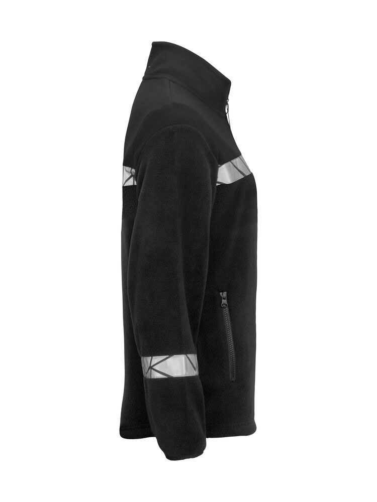 Sichtbare Fleecejacke für Damen in Grau, atmungsaktiv, leicht und pflegeleicht