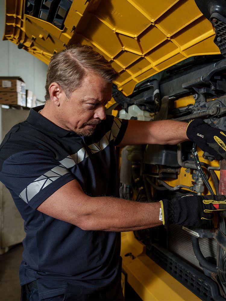Sichtbares Poloshirt für Herren