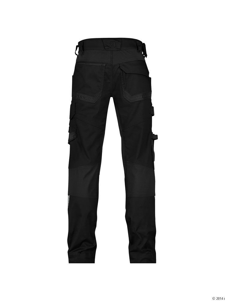 Arbeitshose Herren Schwarz Dassy Dynax Next mit 4-Wege-Stretch & Kniepolstertaschen