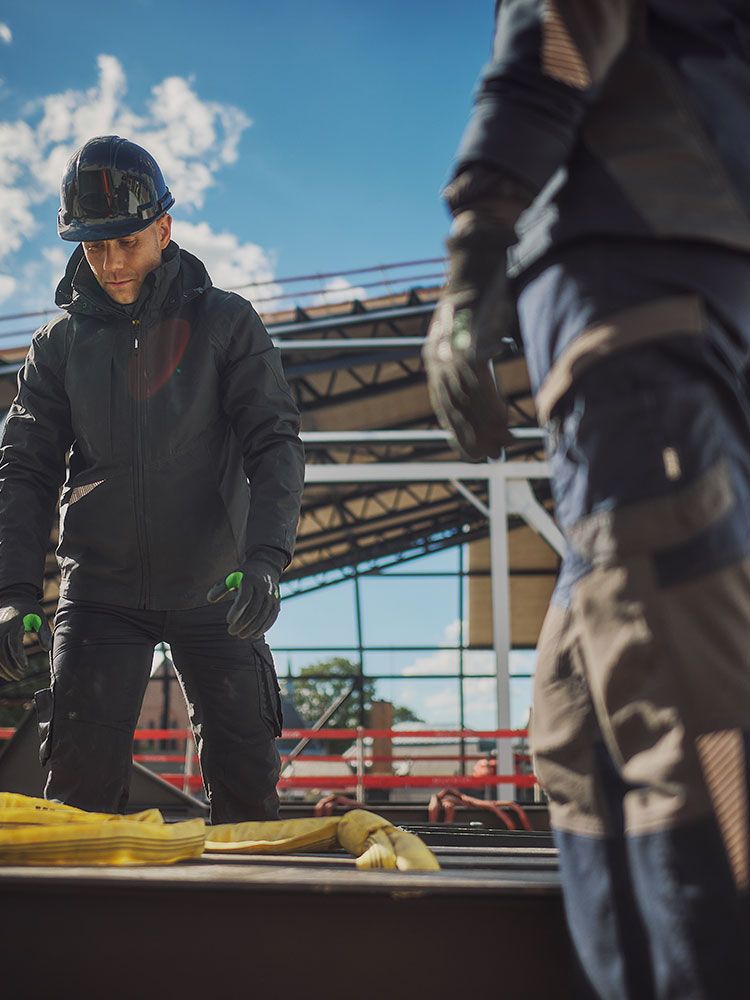 Arbeitshose Herren Dunkelblau Dassy Dynax Next mit 4-Wege-Stretch & Kniepolstertaschen