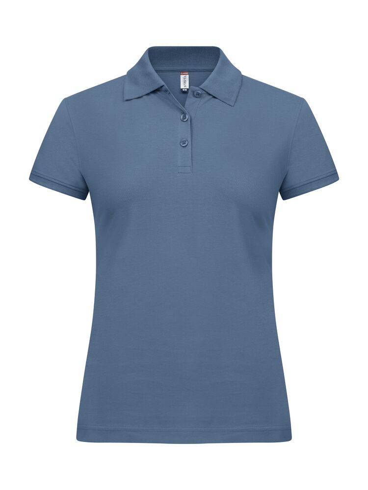 Damen Poloshirts steel blue