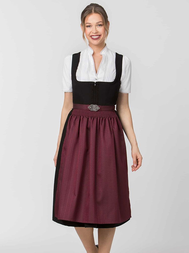Dirndlschürze Damen - Adelaide bordeaux