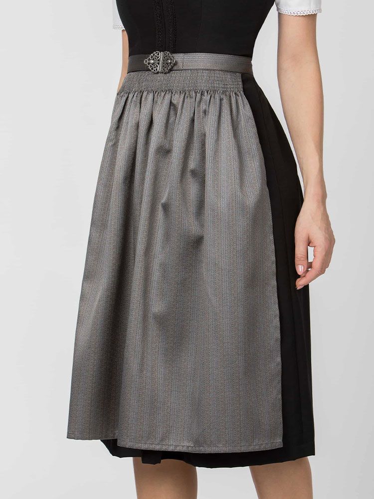 Dirndlschürze Damen - Adelaide grau