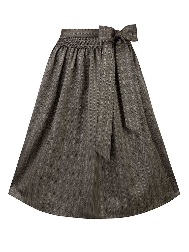 Braune Dirndlschürze Annika 70 cm für Gastro Dirndl in Hotel und Service